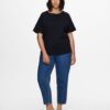 Only Carmakoma Basic Navy T-Shirt