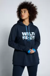wild & free printed hoodie