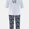 Ulla Popken Love Scribble Pyjama Set - Image 6