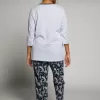 Ulla Popken Love Scribble Pyjama Set - Image 7