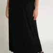Ulla Popken Elastic Waist Maxi Skirt