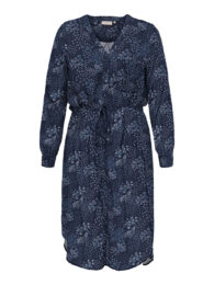 Only Navy Floral Print Dress