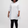 Ulla Popken Button Down Shirt Tunic