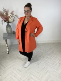 orange coat for ladies