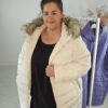 Only Carmakoma Quilted Fur Trim Hooded Coat