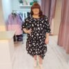 Ulla Popken Abstract Polka Dot Dress