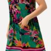 Ulla Popken Tropical Print Sleeveless Swing Dress - Image 2