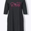 Ulla Popken Diva Cat Print Sleep Tees - Image 2