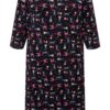Ulla Popken Diva Cat Print Sleep Tees - Image 3