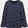 Ulla Popken Trumpet Sleeve A-Line Tee - Image 2