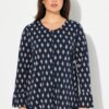 Ulla Popken Trumpet Sleeve A-Line Tee - Image 4
