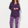 Ulla Popken Floral Two-Piece Pajama Set