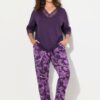 Ulla Popken Floral Two-Piece Pajama Set - Image 5