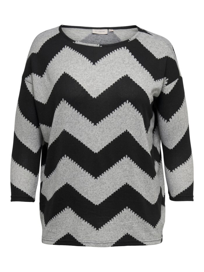 Only Soft Knit Zig Zag Top