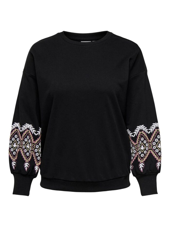 Only Patterened Sleeve Sweatshirt - Image 4