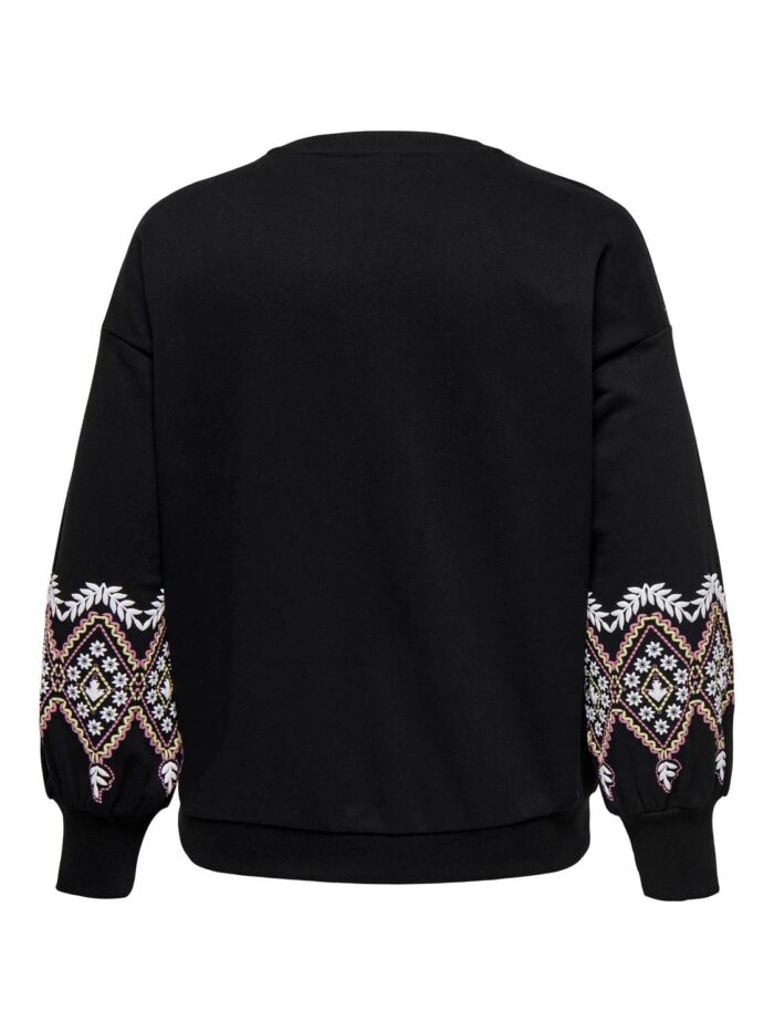 Only Patterened Sleeve Sweatshirt - Image 2