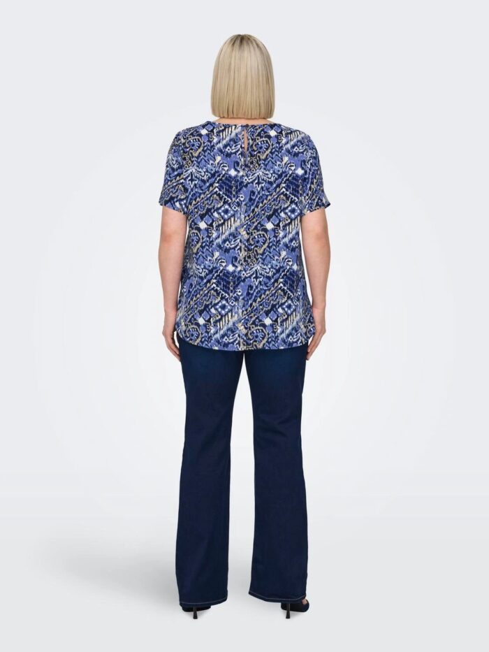 Only Blue Patterned Basic Top - Image 4