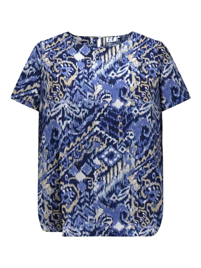 Only Blue Patterned Basic Top - Image 2