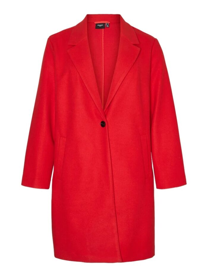 Vero Moda Fiery Red Coat - Image 3