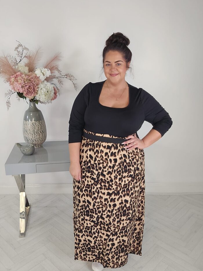 Only Leopard Print Skirt