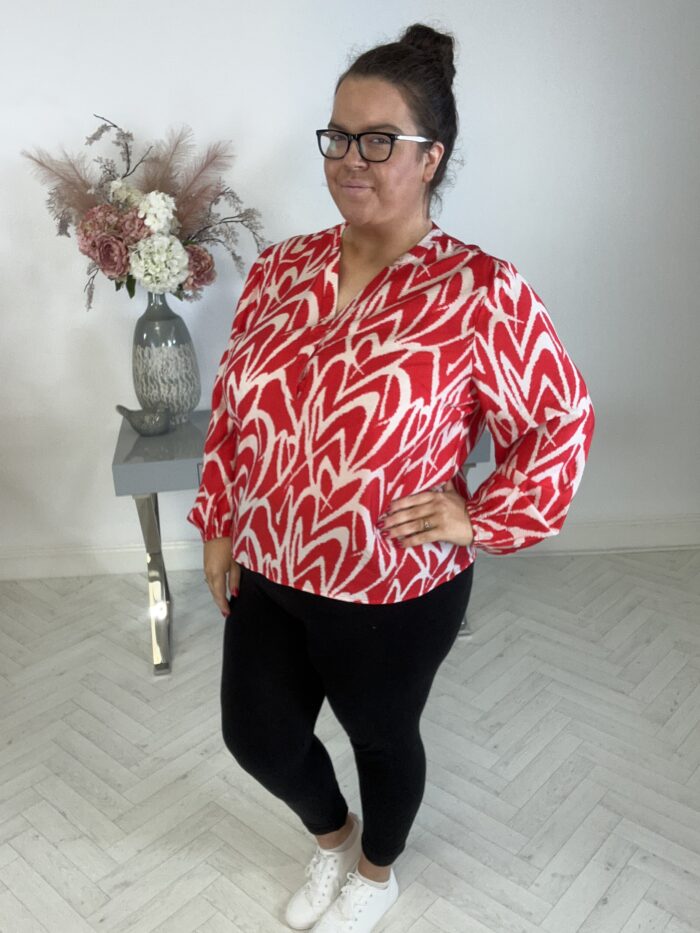 Only Red Hearts Blouse