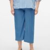 Vero Moda Mid Waist Wide Culotte Trousers - Image 4