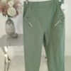 Sage Green Cropped Trousers