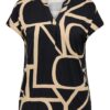 Only V Neck Geometric T-Shirt - Image 4