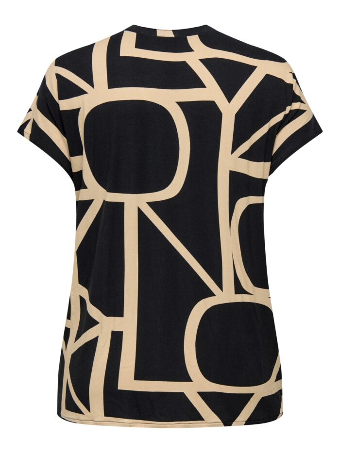 Only V Neck Geometric T-Shirt - Image 3