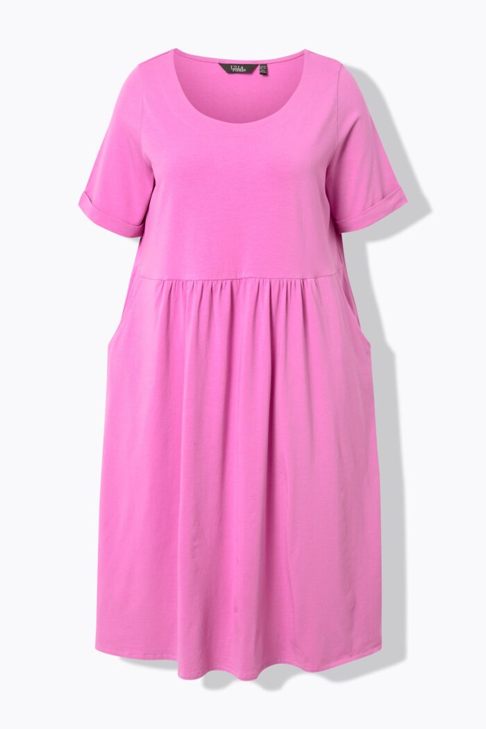Ulla Popken Short Sleeve Jersey Midi Dress - Image 5