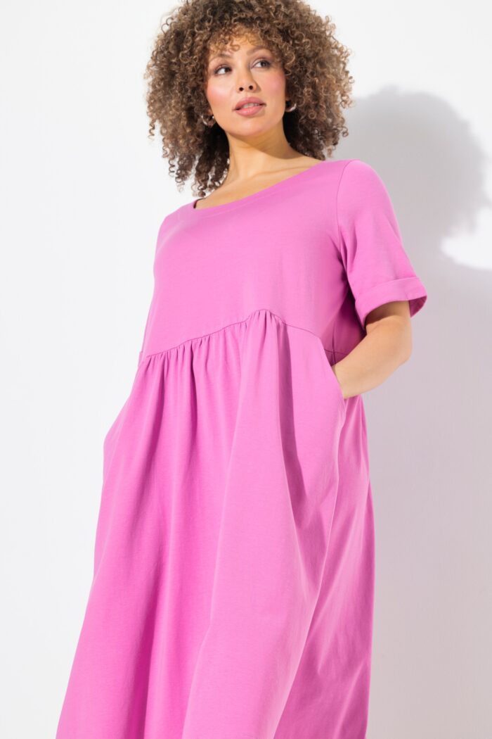 Ulla Popken Short Sleeve Jersey Midi Dress - Image 6