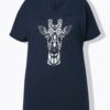 Ulla Popken Mandala Animal Motif Short Sleeve Tee - Image 2