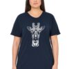 Ulla Popken Mandala Animal Motif Short Sleeve Tee