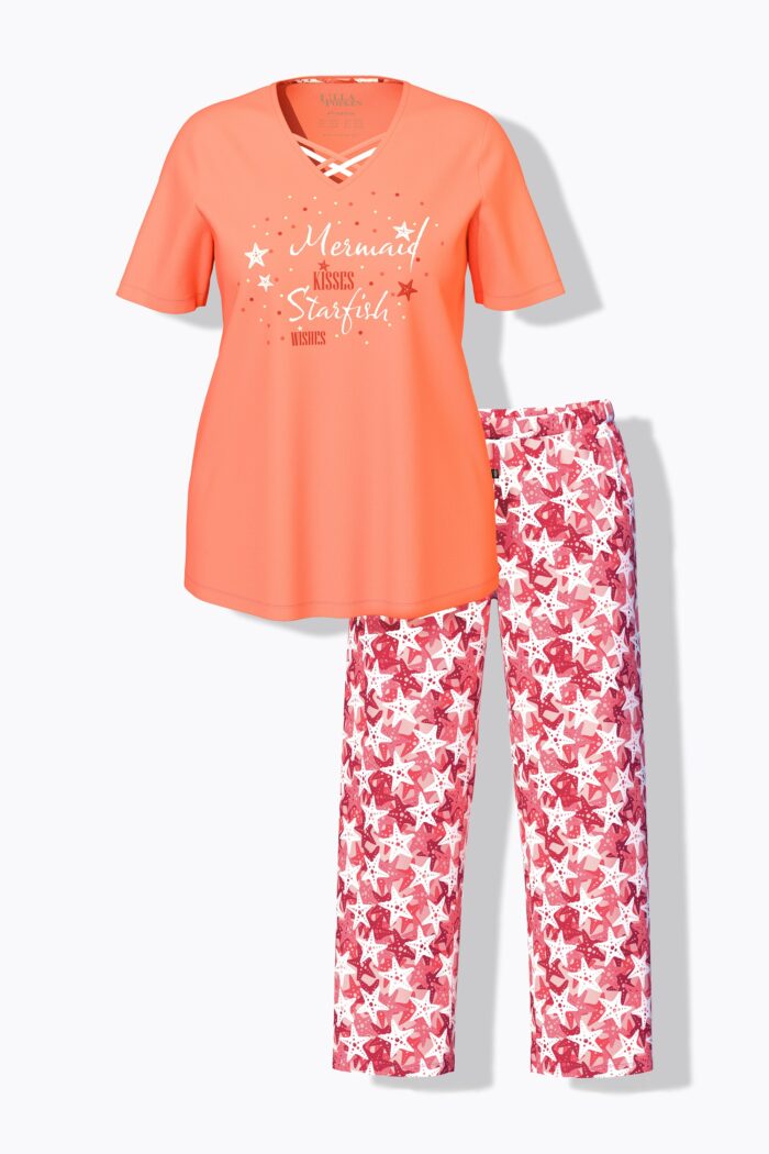 Ulla Popken Starfish Two Piece Pajama Set - Image 5