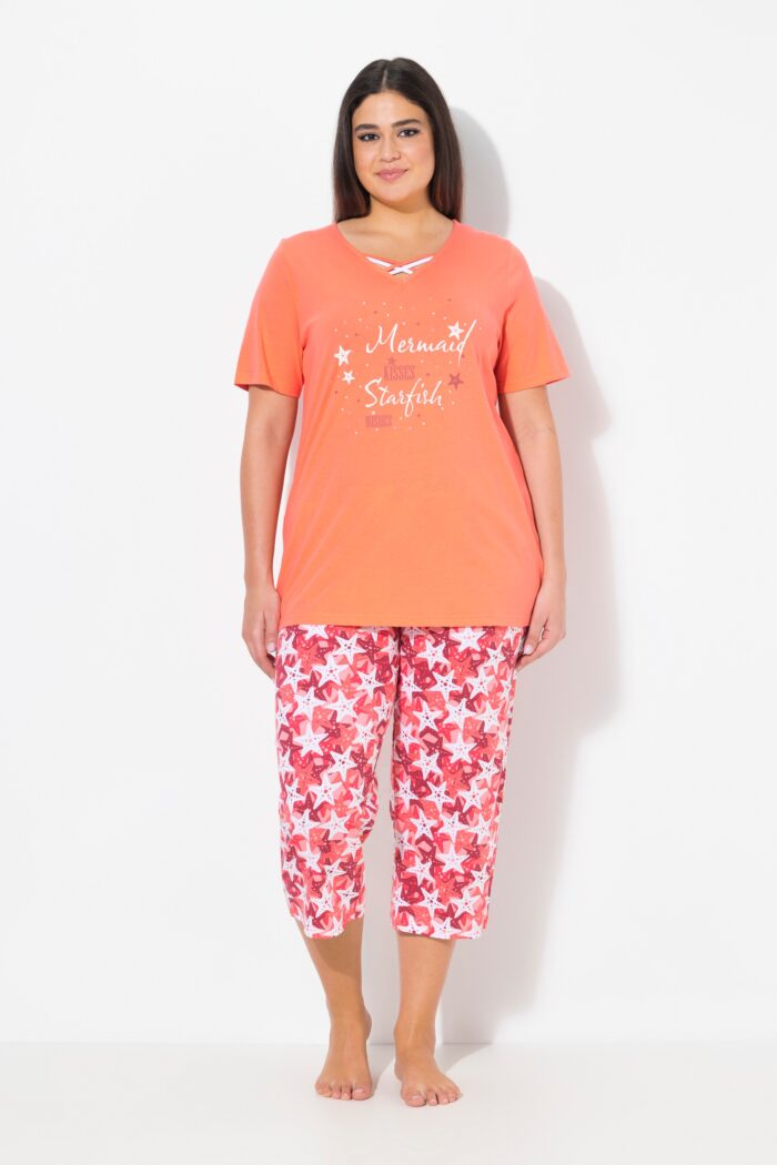 Ulla Popken Starfish Two Piece Pajama Set - Image 3