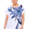 Ulla Popken Rhinestone Studded Flower Motif Top