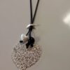 Silver Filigree Heart Pendant Necklace