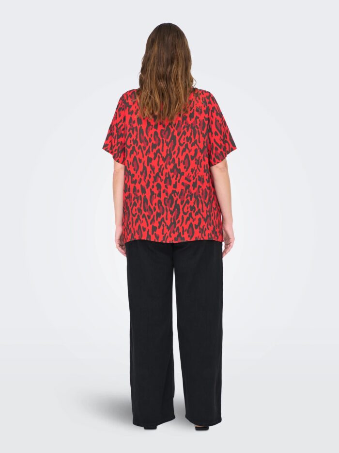 Only Red Animal Print T-shirt - Image 5