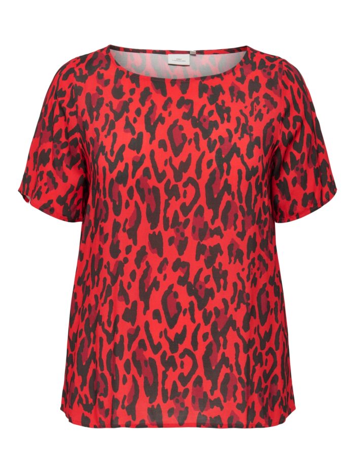 Only Red Animal Print T-shirt - Image 3