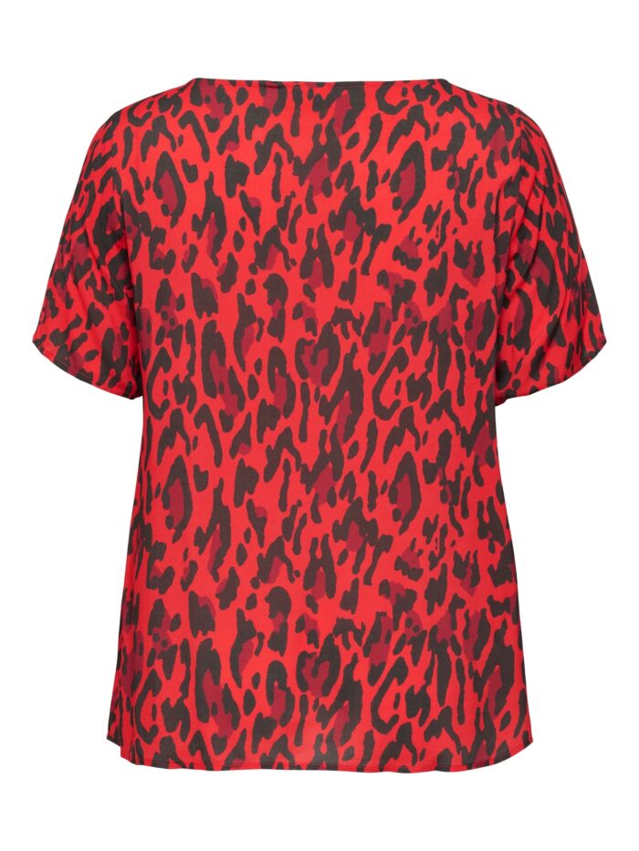 Only Red Animal Print T-shirt - Image 2
