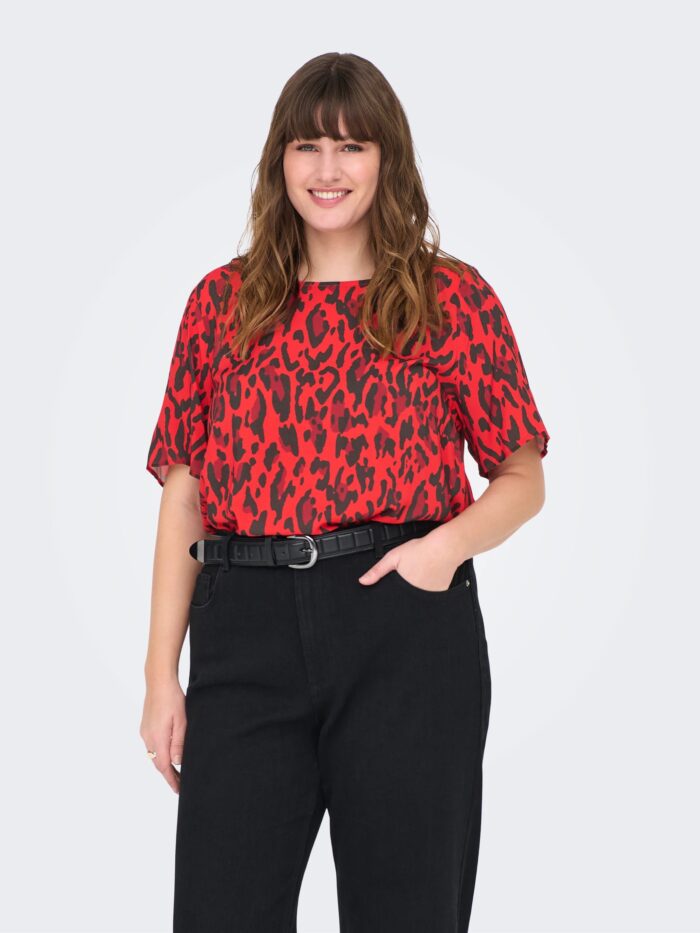 Only Red Animal Print T-shirt