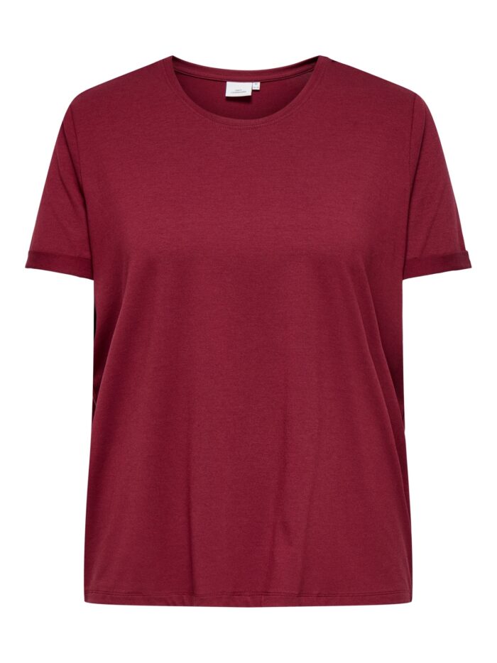 Only Cuffed T-Shirt Ruby Wine - Image 4
