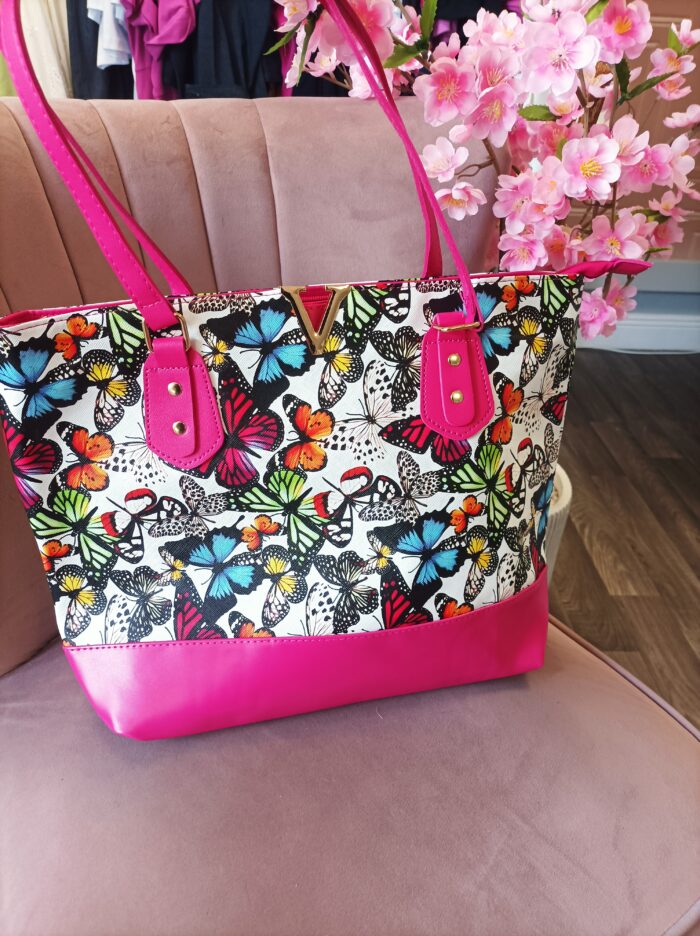 Butterfly Print Shoulder Bag
