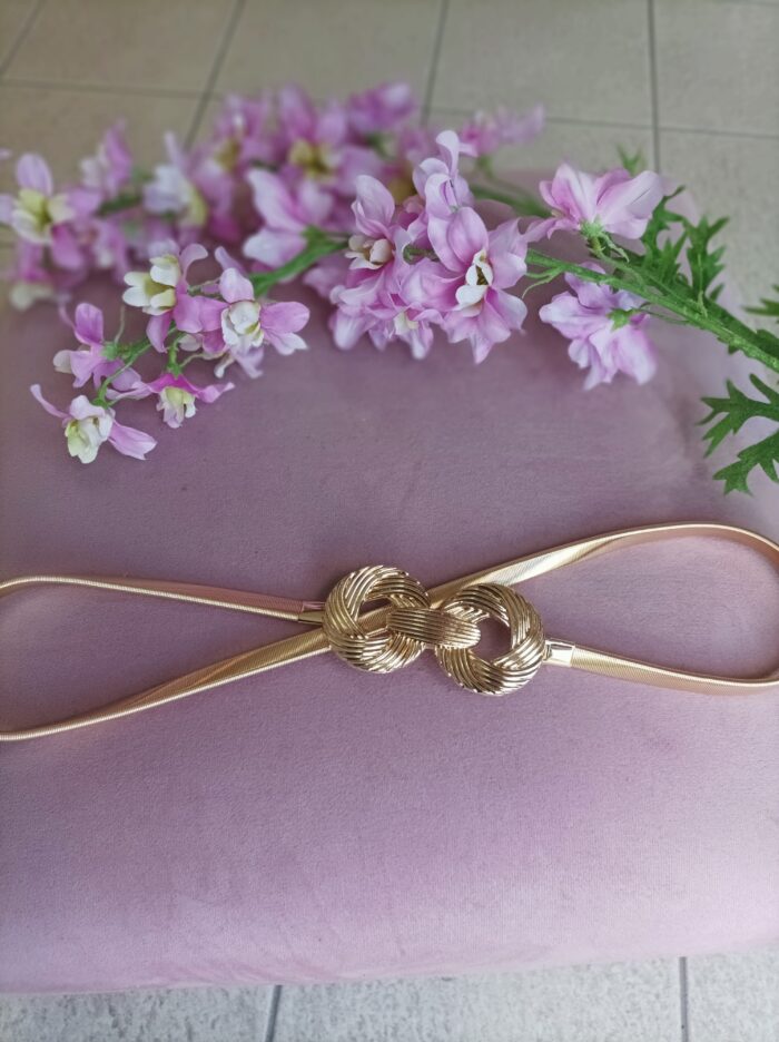 Gold Twist Knot Stretch Belt