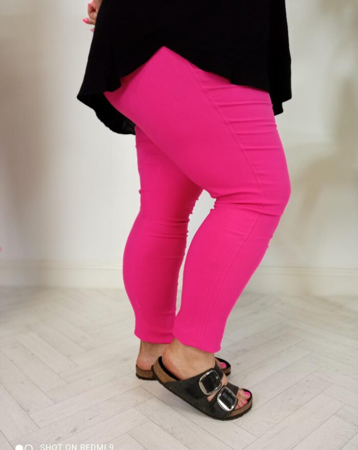 Hot Pink Curvy Trousers