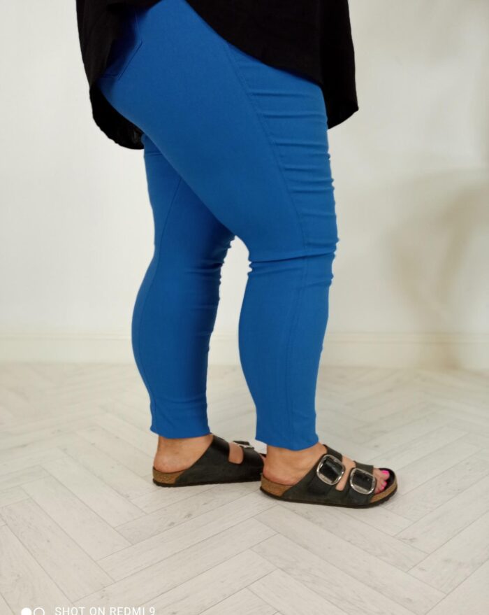 Royal Blue Curvy Trousers