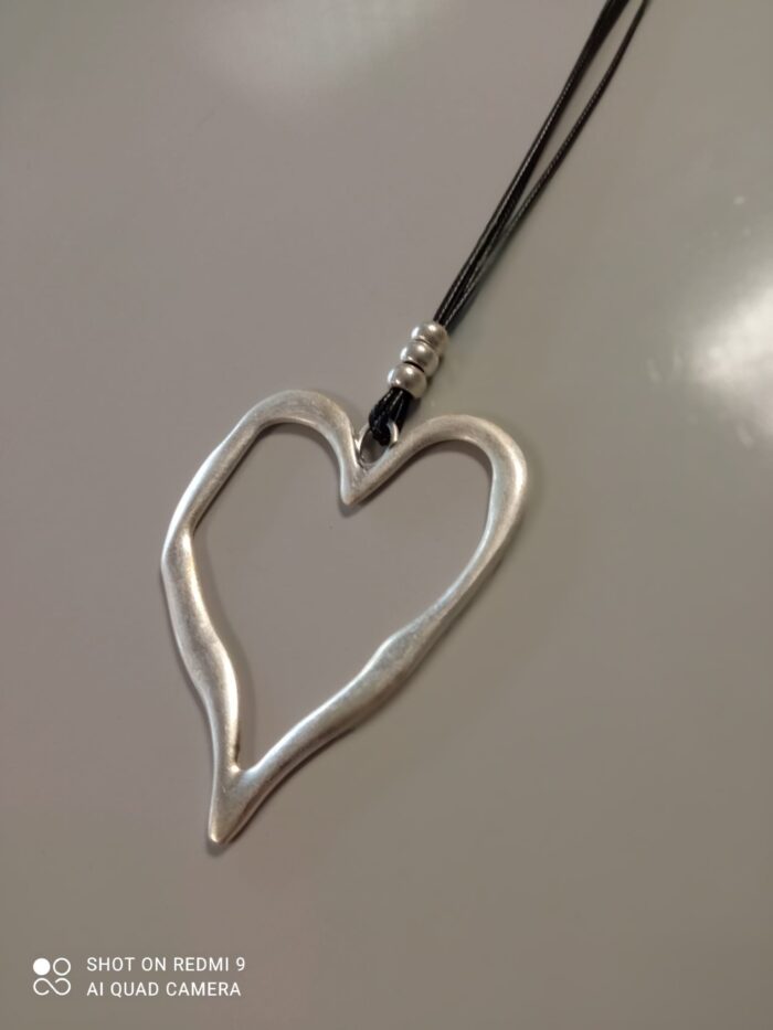 Abstract Heart Pendant Necklace
