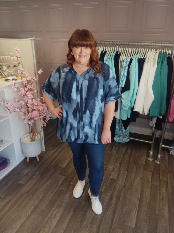 Only Cartempi Blue Tie Dye Top