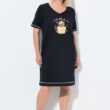 Ulla Popken Box Full Of Love Short Sleeve V-Neck Sleep Tee