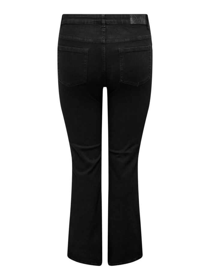 Only High waist Flared Fit Jeans (Black) - Image 2